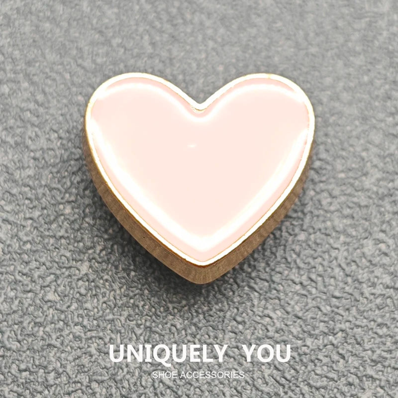 Shoe Charms Shoe Decoration Diy Metal Pony Rainbow Diamond Butterfly Heart Texture Advanced Fashion Decorations For Cross Shoes