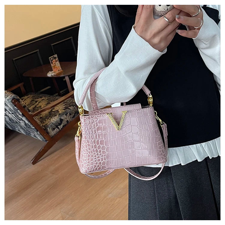 Mom' Bag Luxury Brand Ladies Messenger Bag In Leather - Famous Designer Elegant Tote Bag Popular Classic Design