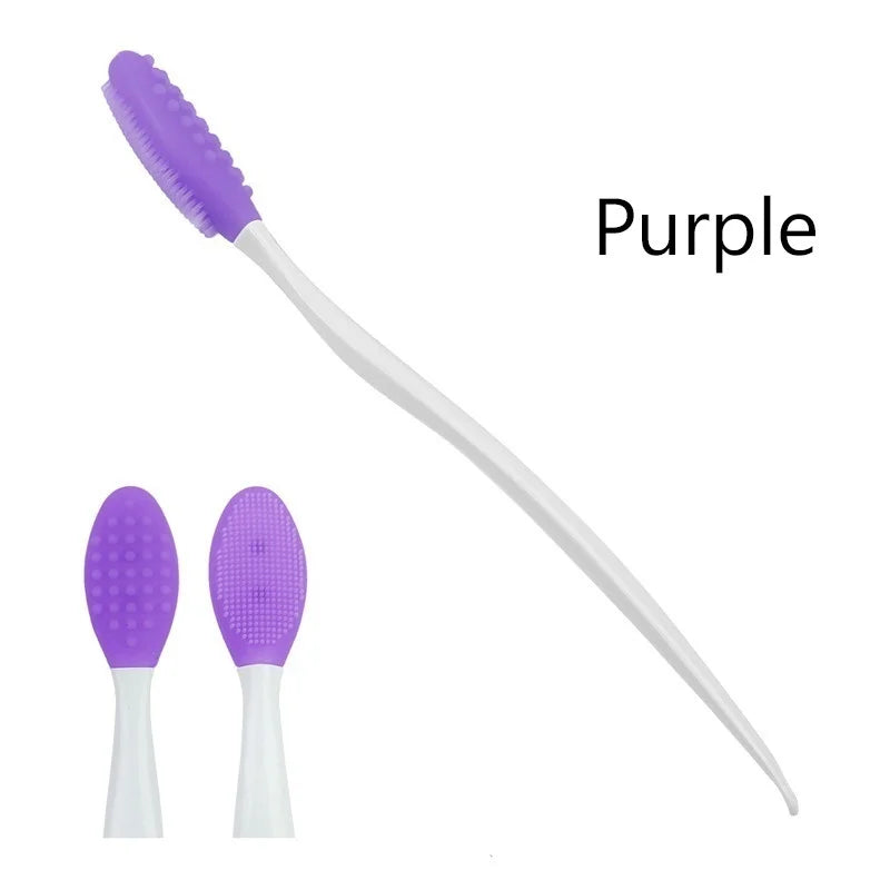 Silicone Facial Cleansing Brush Exfoliating Nose Blackhead Removal Tool With Replacement Heads For All Skin Types