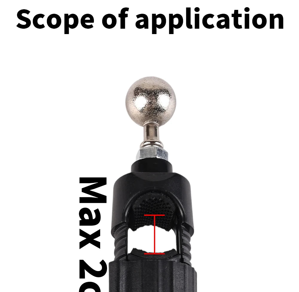 Bicycle Phone Clip Rearview Mirror Motorcycle Holder Rotating Knob Locking Mechanism Stability Enhancement Riding NavigationTool