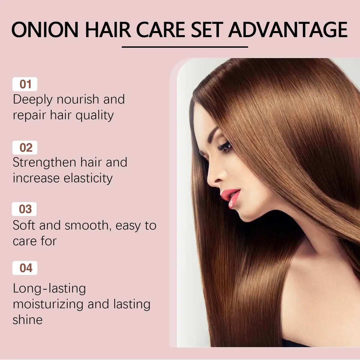 Onion and Rosemary Hair Shampoo and Conditioner Set - 240ml