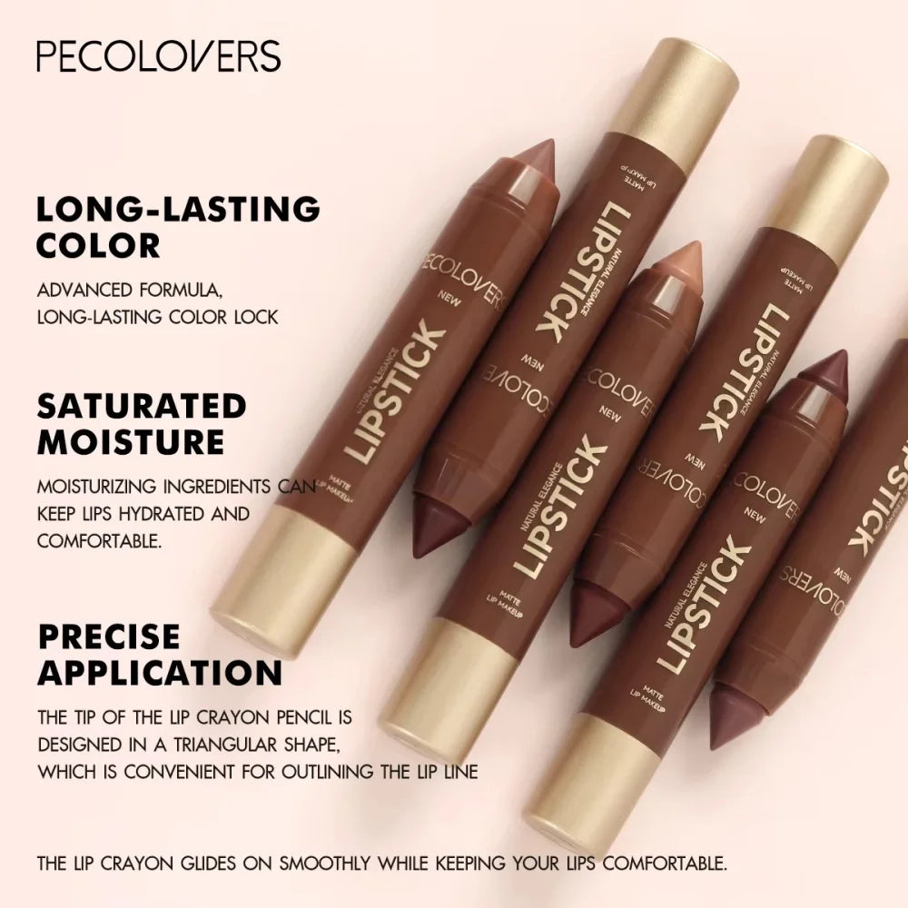 Fine Tip Lip Sexy Brown Red Lipstick Liner Pen Soft Mist Matte Lip Crayon Pencil Lip Contouring Lipliner Outline Tint Cosmetic