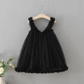 HETISO Girls Princes Lace Dresses Baby Kids Sling Wedding Party Ball Gown Costume For 1-6 Years