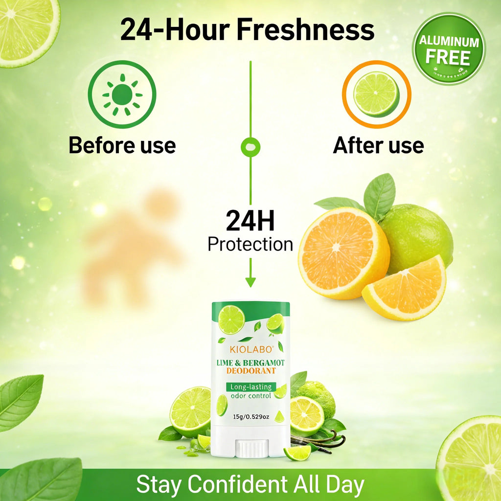 Hitworker Lime & Bergamot Natural Deodorant Stick - Unisex