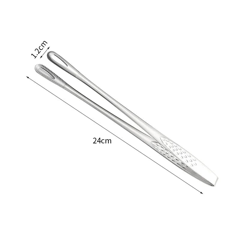 Pinzas de cocina para barbacoa, pinzas de cocina de acero inoxidable, pinzas para ensalada, carne, alimentos, utensilios de buffet, barbacoa, gadgets de cocina