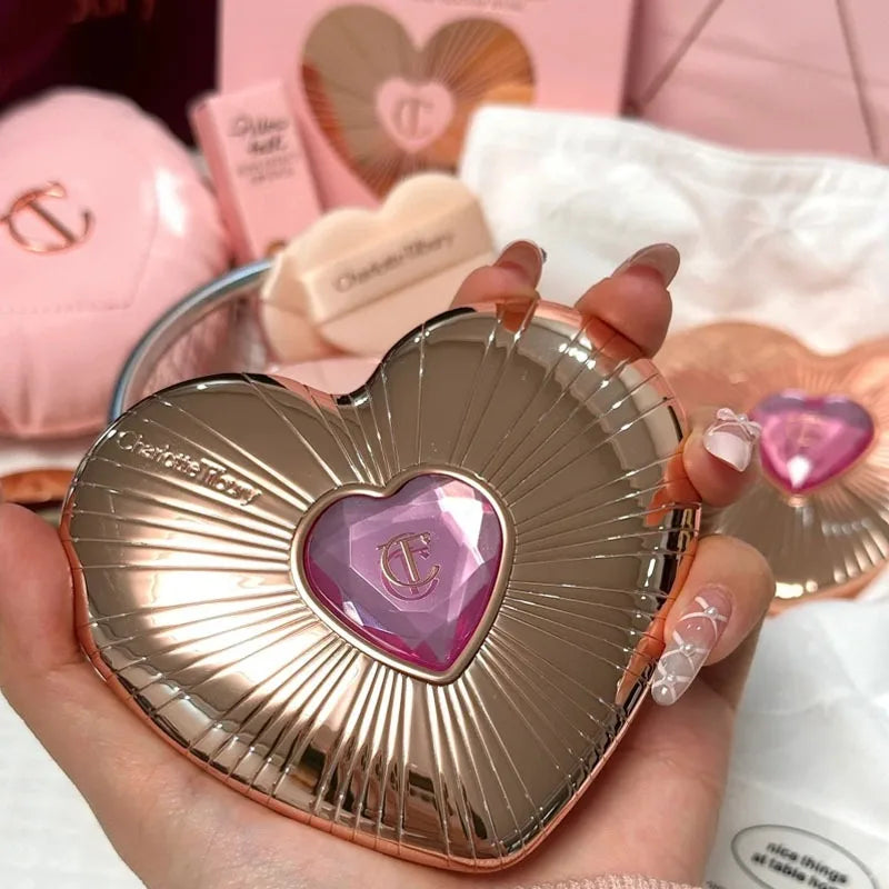Charlotte Tilbury PILLOW TALK Series Soft Heart Double Color Powder Blusher Color Plate Hot Color Code First Love Sex on Fire