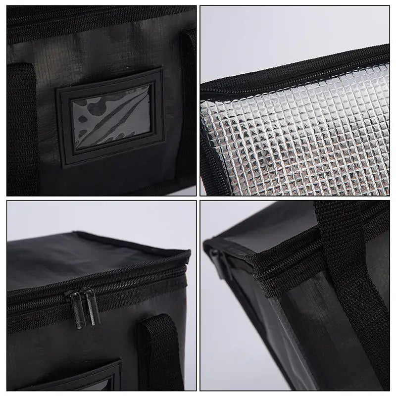 16/28/50/70L Insulated Thermal Cooler Bag Insulation To Keep Cold Large Capacity Portable Lunch Bag Zip Picnic Tin Foil Food Bag