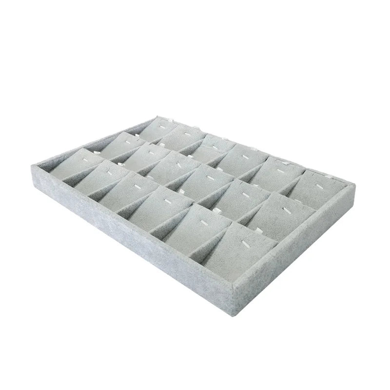 New Velvet Jewelry Tray | Ring Earring Necklace Organizer Case