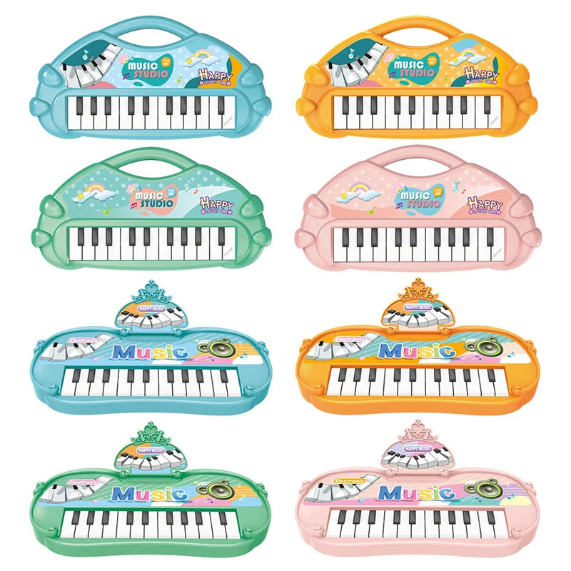 Electronic Piano Toys 13 Key Portable Music Piano Toy Electronic Musical Instrument Toys Multifunctional Kids Music Learning Toy