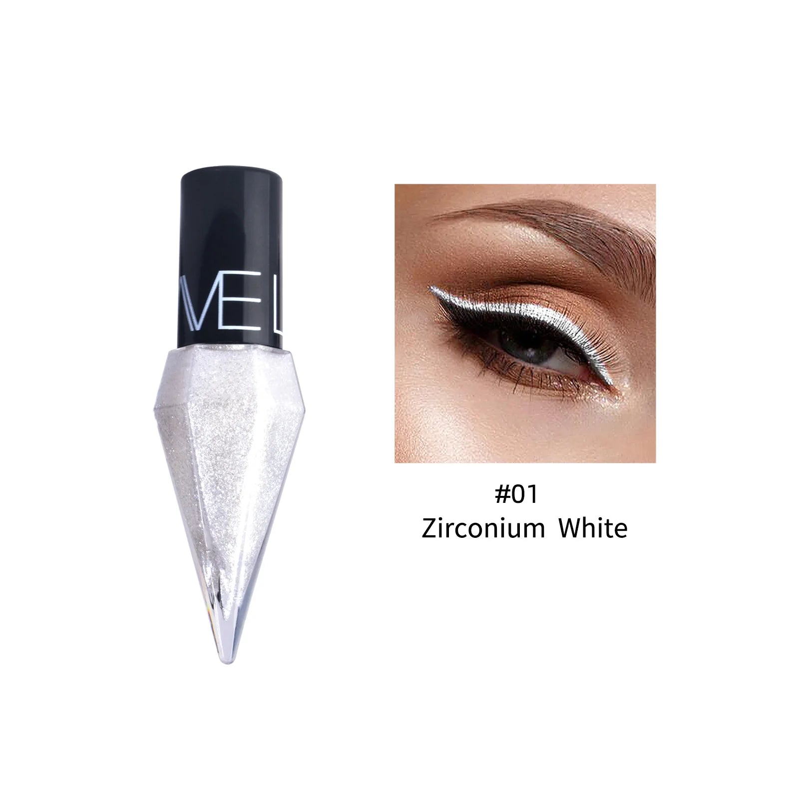 Diamond Sparkling Liquid Eyeliner With Pearlescent Finish Quick Dry Waterproof Smudge Proof For Makeup Enthusiasts