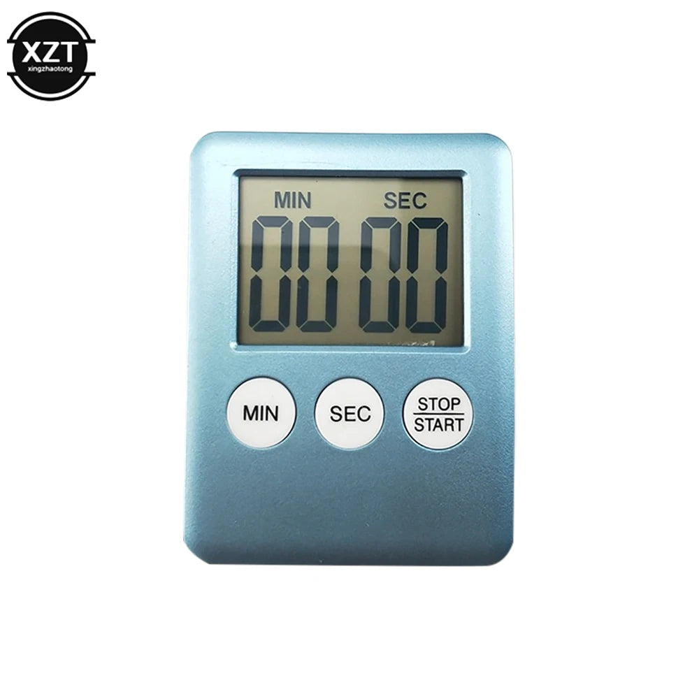 Temporizador magnético de cocina digital, para cocinar y hornear, con pantalla LCD, cuenta regresiva y ascendente, alarma sonora, reloj con imán, accesorios de cocina