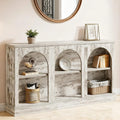 Wooden Console Table With 3-Tier Storage Shelf, 63" Long Modern Farmhouse Sofa Table For Hallway Living Room Bedroom, Customized