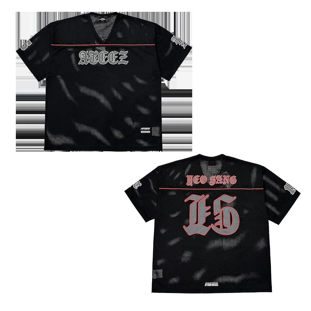 Ateez 2025 World Tour In Your Fantasy Graphic Tee Jersey Official Tour Merch For Fans