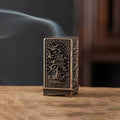 Elegant Chinese-Style Aromatherapy Candlestick | Metal Square Burner