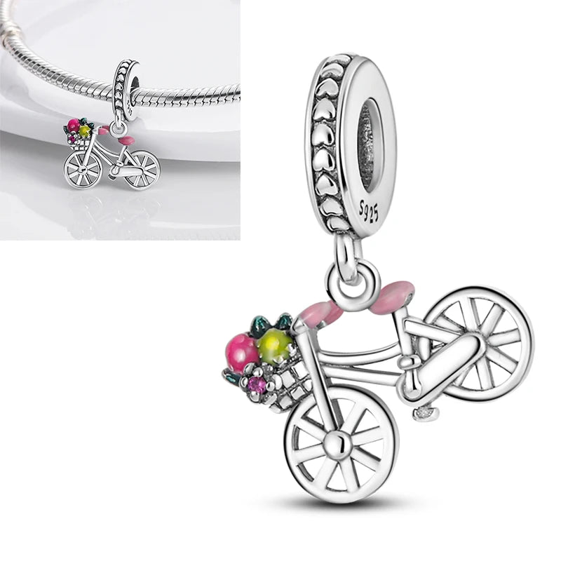 925 Sterling Silver Heart Infinity Charm Bead For Pandora Style Bracelets Gift For Her