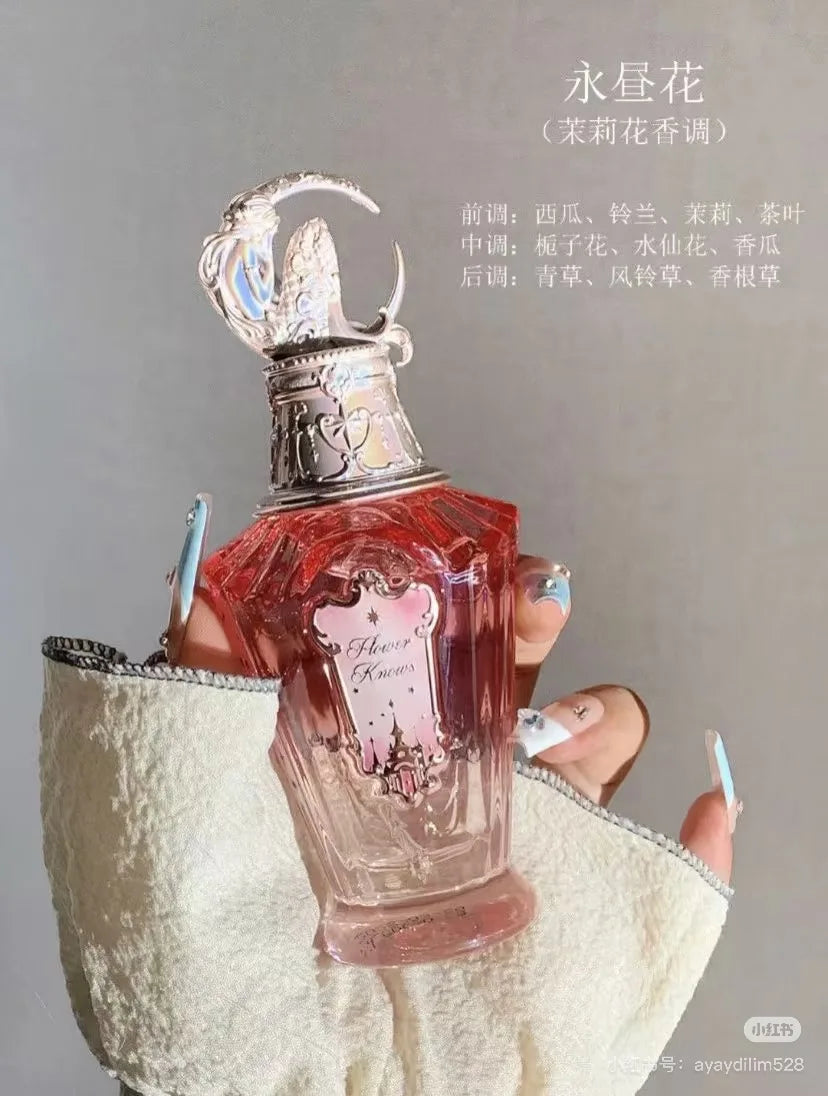 The Flower Knows the Mermaid Series Perfume Fresh Refreshing Fruity Aroma Tea Fragrance Long-lasting Fragrance Perfume Spray