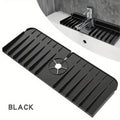 Tapete de silicona para grifos, soporte para jabón de platos y esponjas, alfombrilla de secado para encimera de cocina, protector contra salpicaduras para fregadero de cocina y baño, almohadilla de drenaje