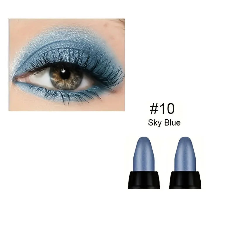 Pearlescent Eyeliner 16 Colors Waterproof Glitter Long Lasting Non Smudge For All Day Glam