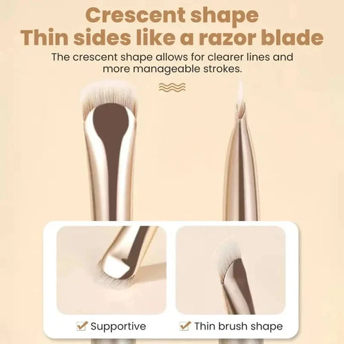 Curved Eyeliner Brush For Precision Smudge And Soft Eye Makeup Tools For Detail Or Smoky Eyes