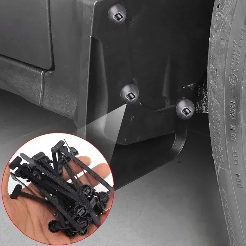 Self-Locking Clip Multi-Purpose General Purpose Nylon Cable Tie Auto Fasteners Screws Replacement Clips Car Accessories 1-40 Pcs