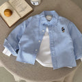 2025 New Spring autumn Baby Girls boys Cotton soild T shirts coat Cute Children kids Clothes