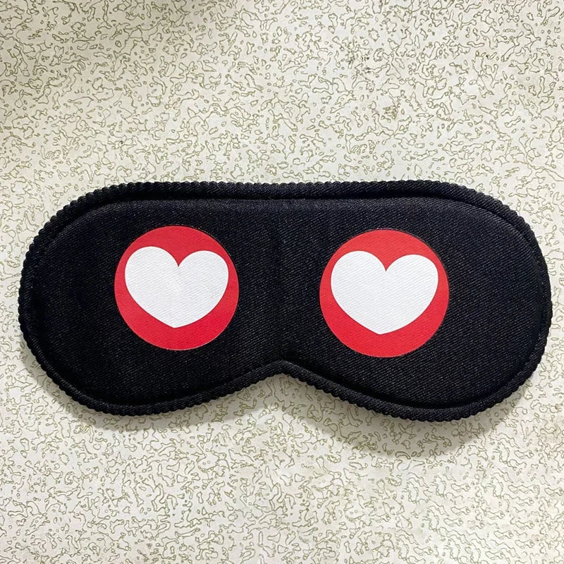 Cartoon Pattern Sleeping Mask - Blockout Eye Blindfold