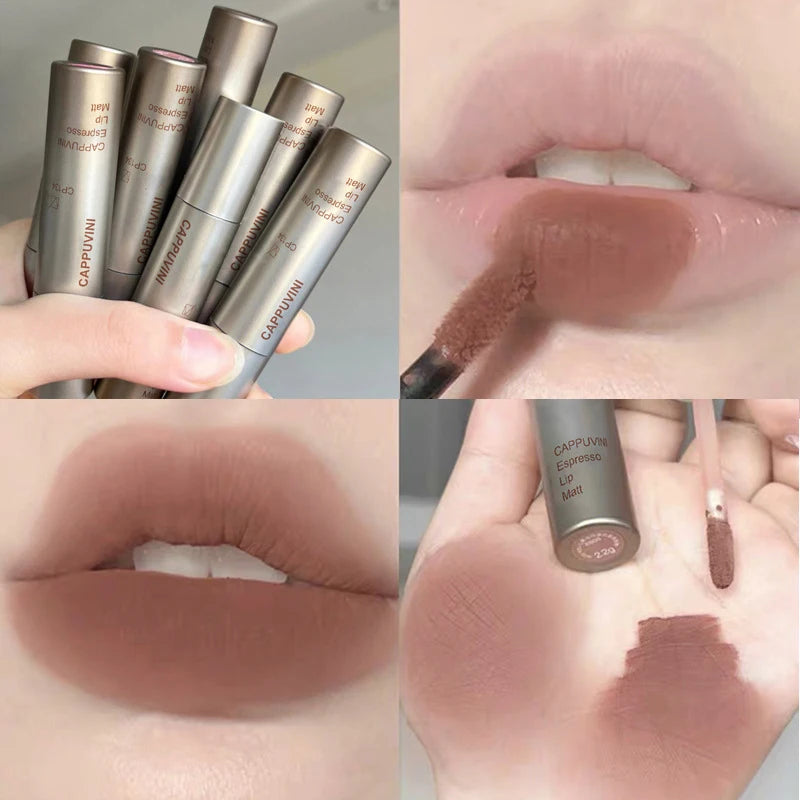 Cappuvini Velvet Matte Liquid Lipstick - Waterproof Moisturizing Lip Glaze