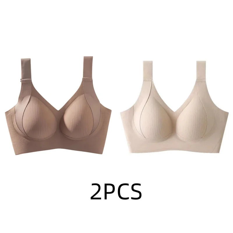 Seamless Wireless Bra For Full Busts And Petite Figures, Thin Light Support, No Wires, Pull Up Anti Sagging
