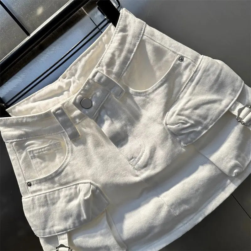 High Waisted Casual Washed Short Skirt for Women in the Spring and Summer of 2026 Stylish and Slimming Workwear Skirt
