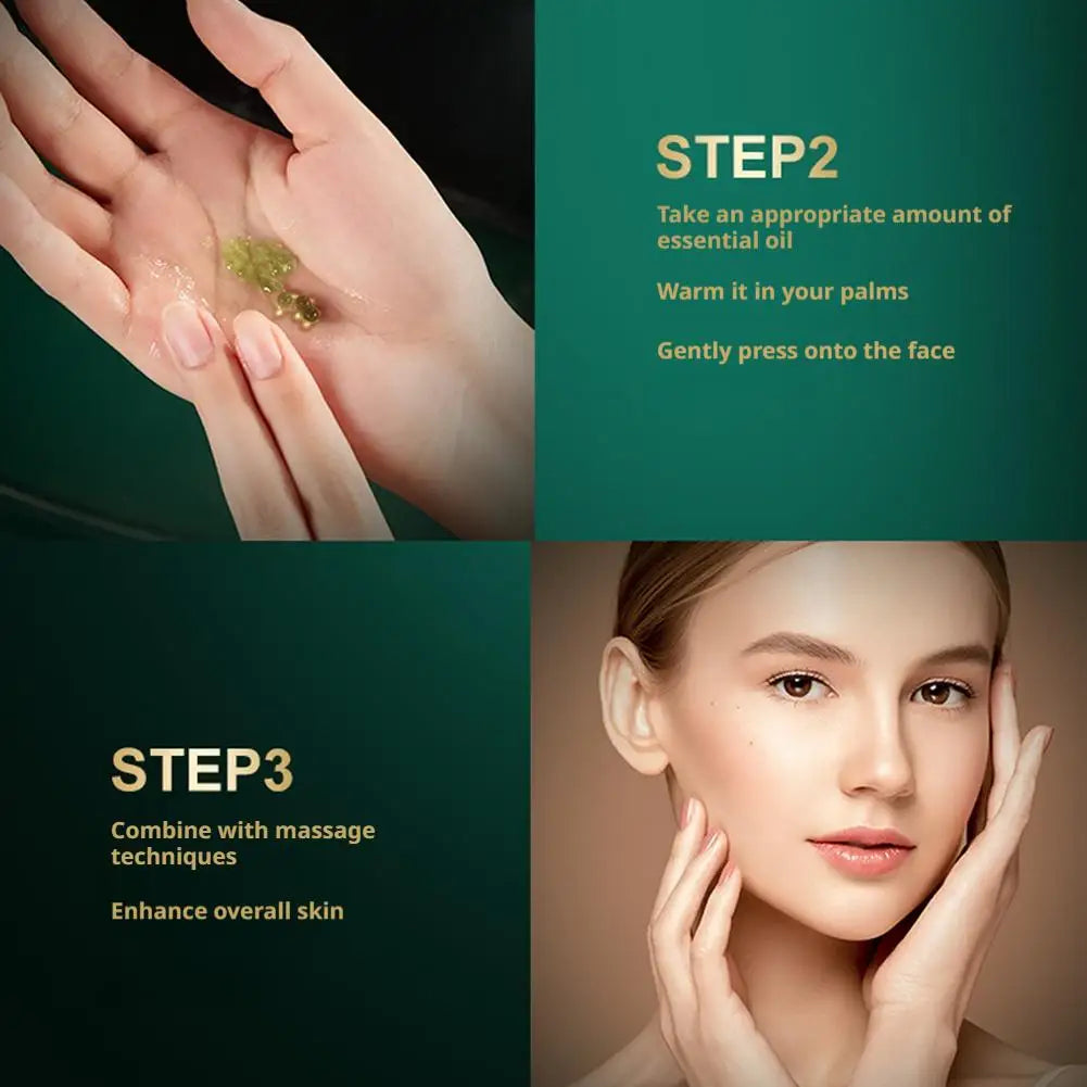 Sea Grape Collagen Peptide Double Essence Oil 30ml Facial Care Tightening Moisturizing Face Serum Korean Skin Care