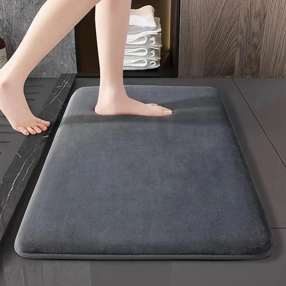 Super Absorbent Coral Velvet Non Slip Bath Floor Door Mat For Bathroom Household Home Decoration