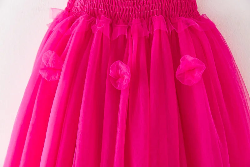 Baby Girls Tutu Gauze Butterfly Children's Dress Mesh Suspender Dress 3D Wing Fairy Lovely Baby Princess Dress Birthday Vestidos