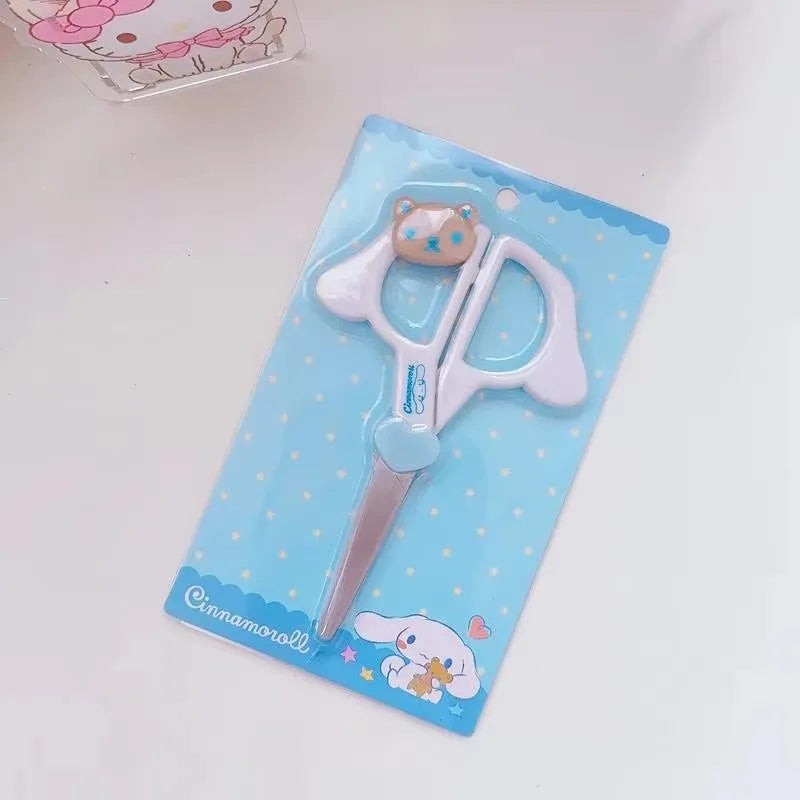 Kawaii Sanrio cartoon Peripheral Handmade Scissors, HelloKitty cartoon Creative Stationery Scissors, Suitable for Student Party