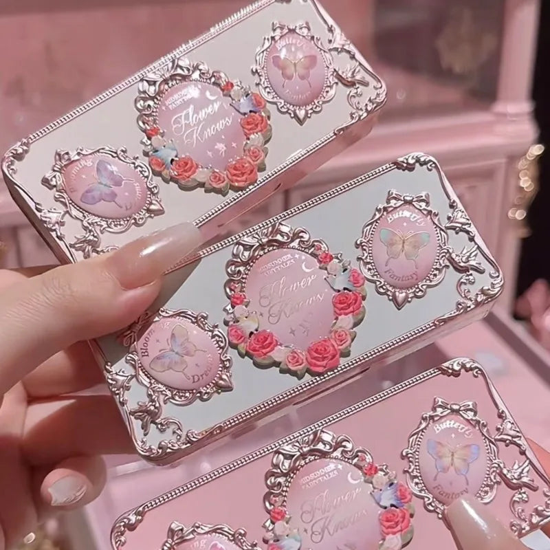 Flower Knows Makeup Set Midsummer Fairytales Flowerknows Foundation Little Angel Highlight Strawberry Rococo Lip Glaze 11pcs Kit