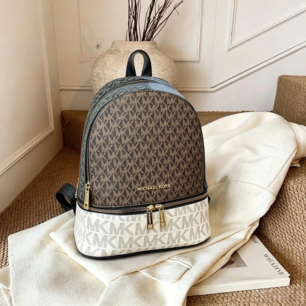 Brand new design Michael Kors Young Chamber women's backpack, a classic, stylish, versatile shoulder bag