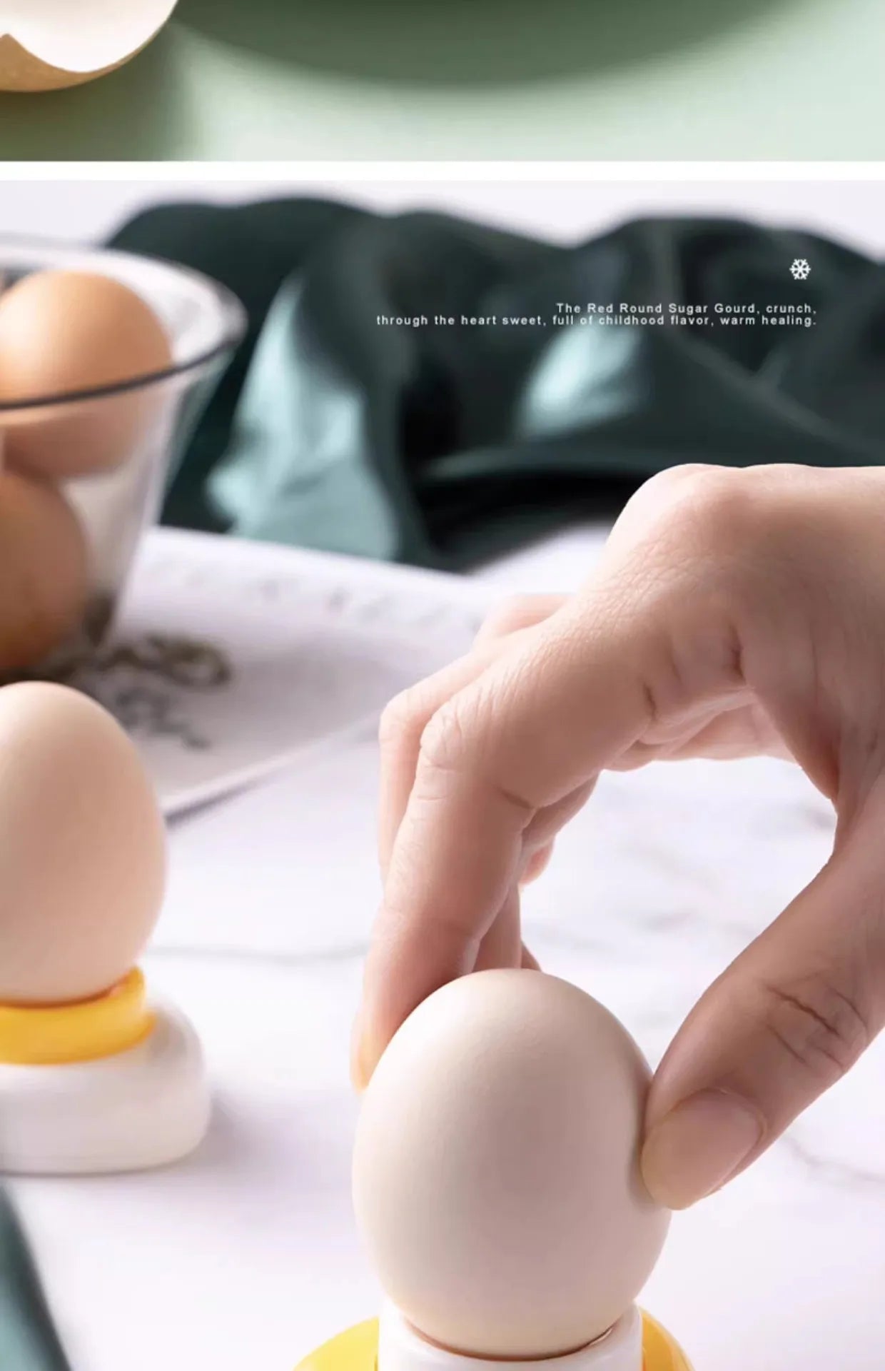 Utensilios de cocina Perforador de huevos Accesorios de cocina Perforador de galletas Práctico utensilio de cocina para hornear Herramientas de cocina