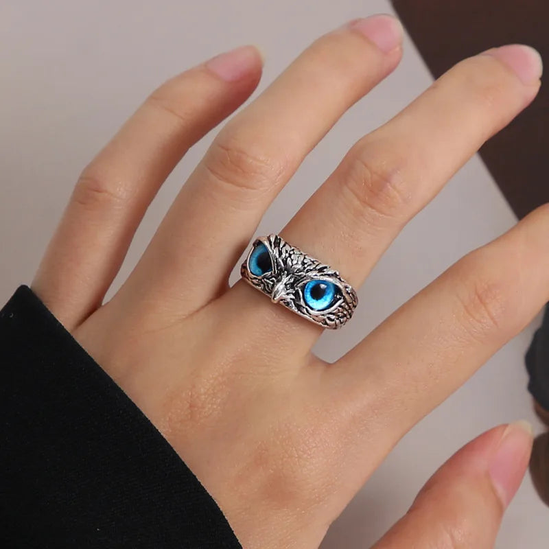 AY Y2K Irregular Heart Ring - Purple Crystal Zinc Alloy Open Ring