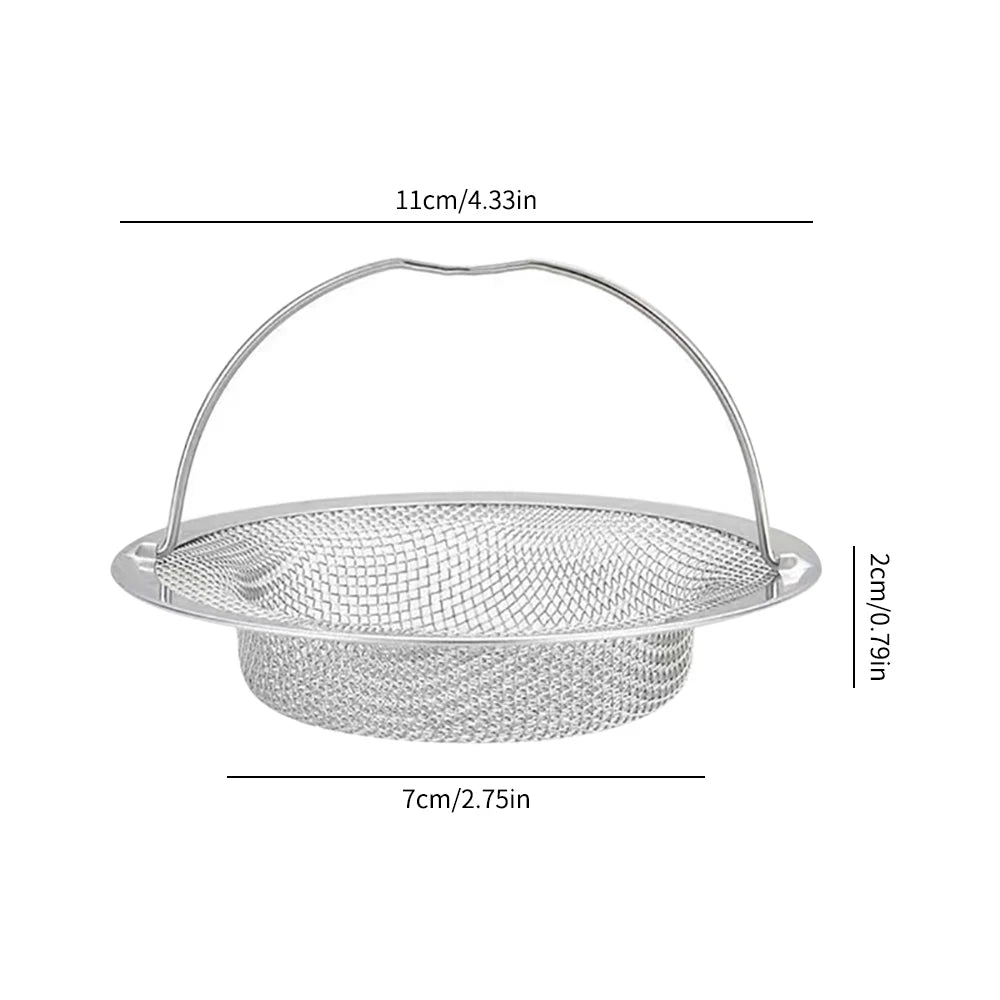 1 Filtro de fregadero de cocina de acero inoxidable para residuos de comida/pelo para mantener su bañera limpia en accesorios de cocina y baño