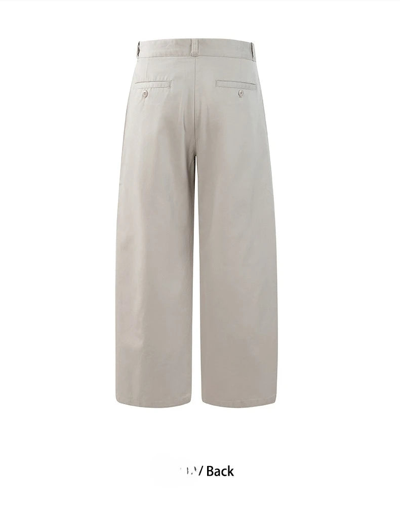 2026 Spring Summer New 100% Cotton Casual Straight Trousers for Men Clothing Soft Comfort Linen Male Pants LX6032