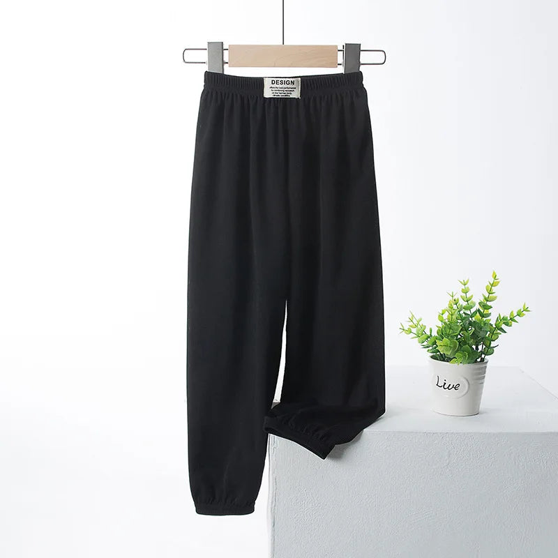 Children's Mosquito Repellent Pants Ice Silk Loose Wide Leg Casual