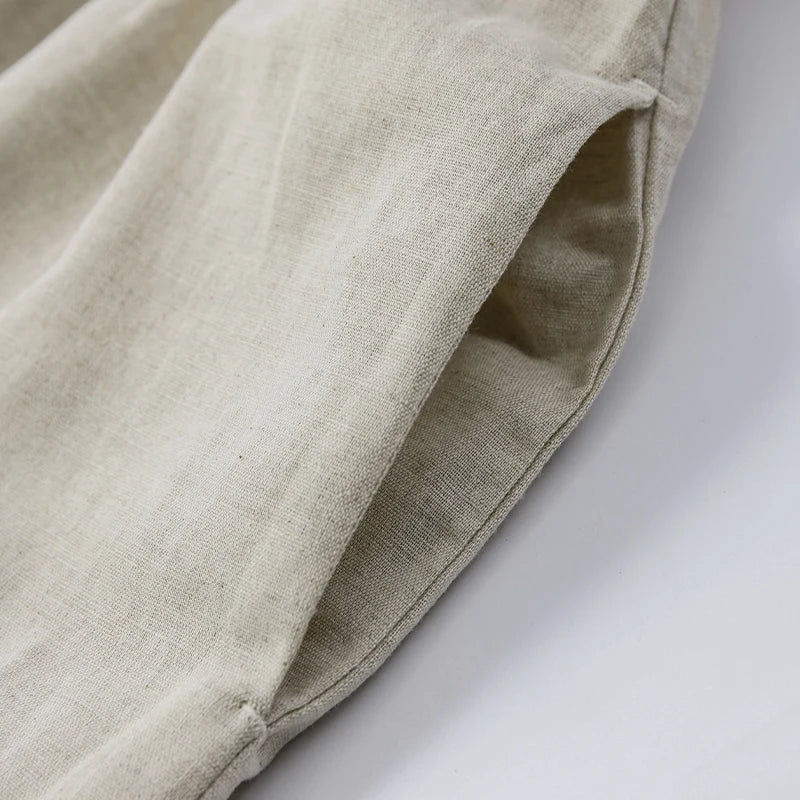Cotton Linen Dresses For Women 2026 Casualshort Sleeve Back Bandage Harajuku Long Dresse Ladies Dresses Summer Sale Vestidos