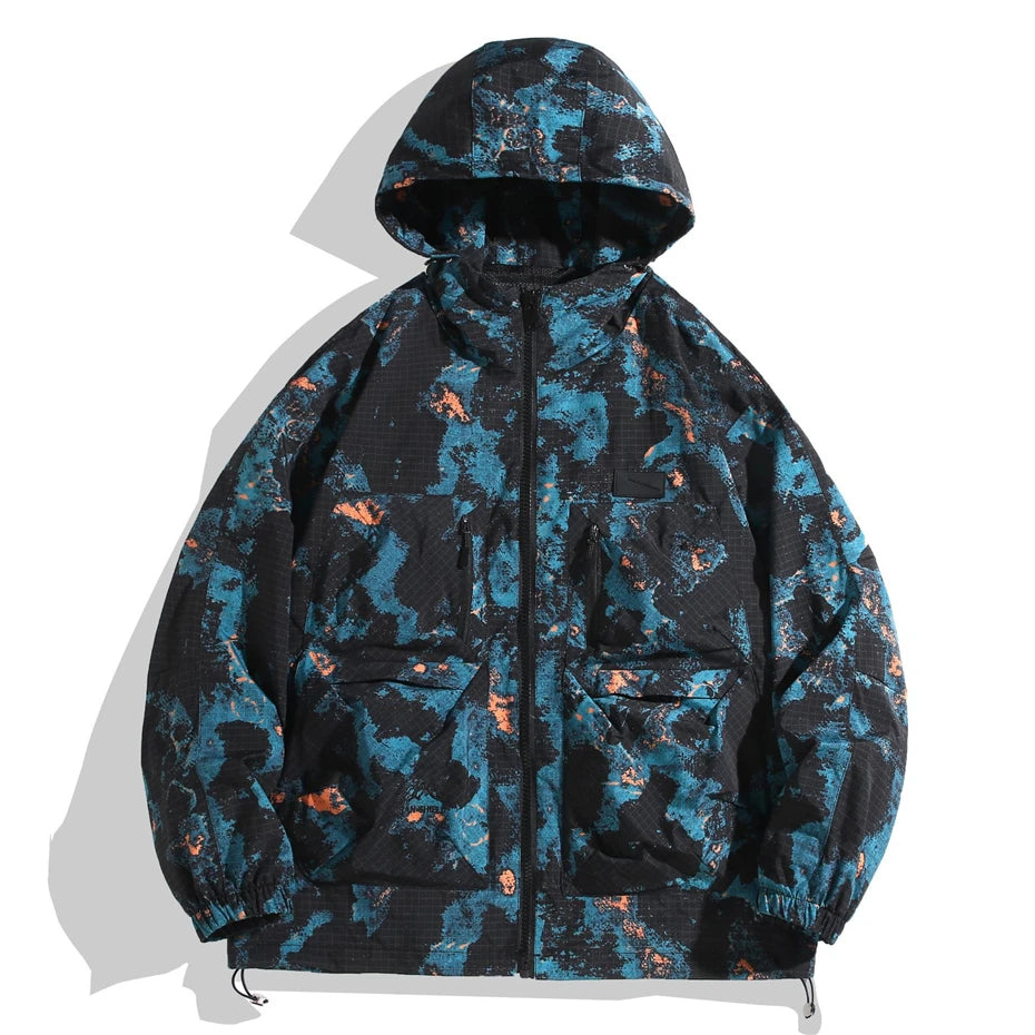 12Xl Plus Size Camouflage Cargo Jacket Men Camo Windbreaker Jacket Spring Autumn Outdoor Camp Jackets Coats Male