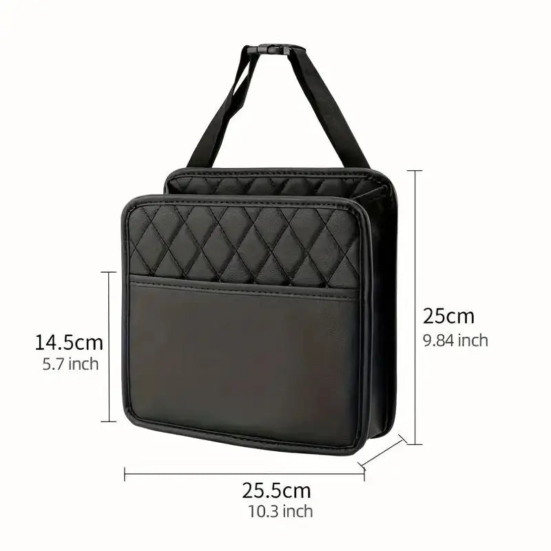 PU Leather Car Seat Organizer Storage Bag for All Vehicle Models Keep Your Ride Neat & Protected with Essential Auto Accessories