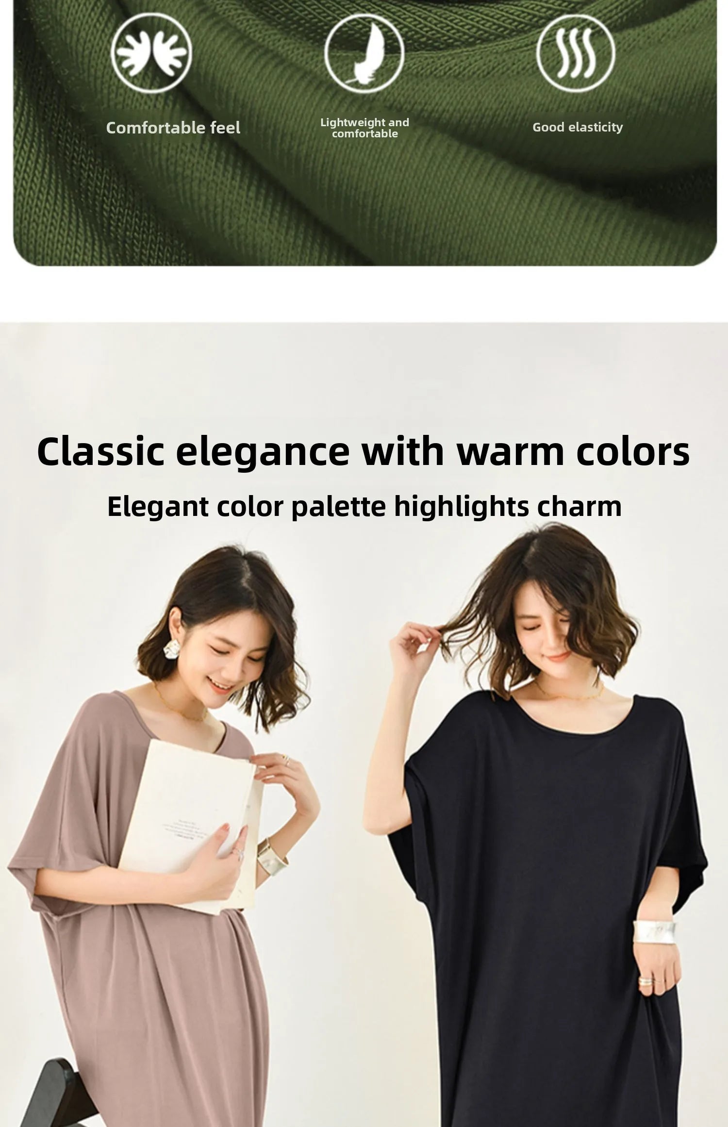 Modal plus Size Loose Short Sleeve Dress Women Summer Thin Casual Home Dress Sleep Dress round Neck A-Line Skirt H-Shape