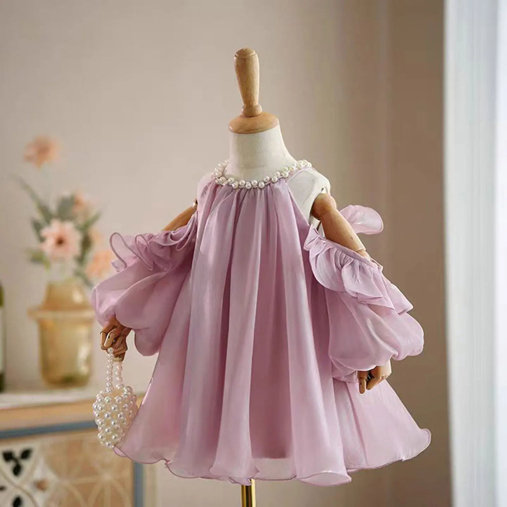 Dreamy Vow J775 Elegant Pink Baby Girl Dress Tulle for Kids Holiday 1st Toddler Wedding  Birthday Evening Party Spring Ball Gown