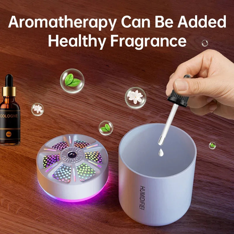 Aroma Diffuser Air Humidifier - 180ML Essential Oil Diffuser LED