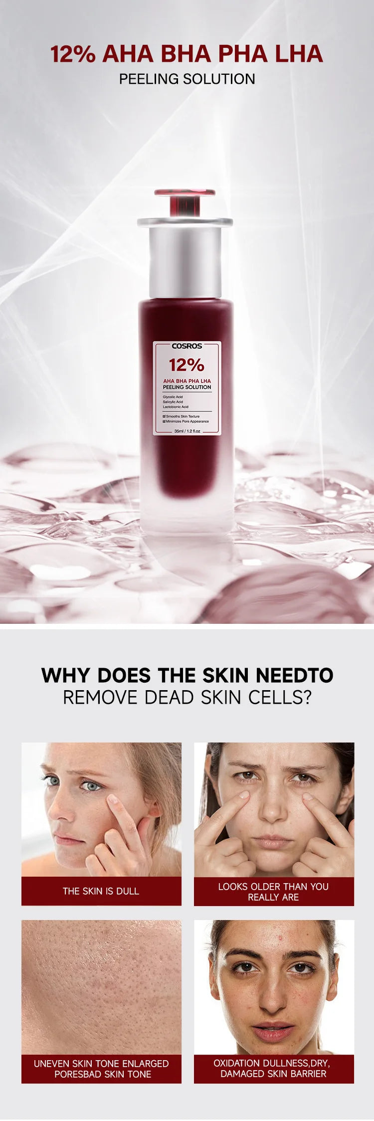 Special Fruit Acid Salicylic Acid essence Exfoliating&Shrinking Pore Moisturizing essence of TItok Hot Beauty Salon