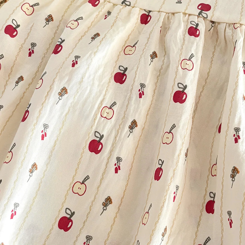 Two-Piece Set  Sleeveless Princess Dress with Floral Print, Summer Thin Outfit for Baby Girls Baby Girl Cute Floral Skirt