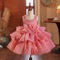 Dreamy Vow J710 Charming Pink Girl Dress With 3D Flowers Sleeveless  Baby Kids Princess Birthday Wedding Party Holiday Gown 2025