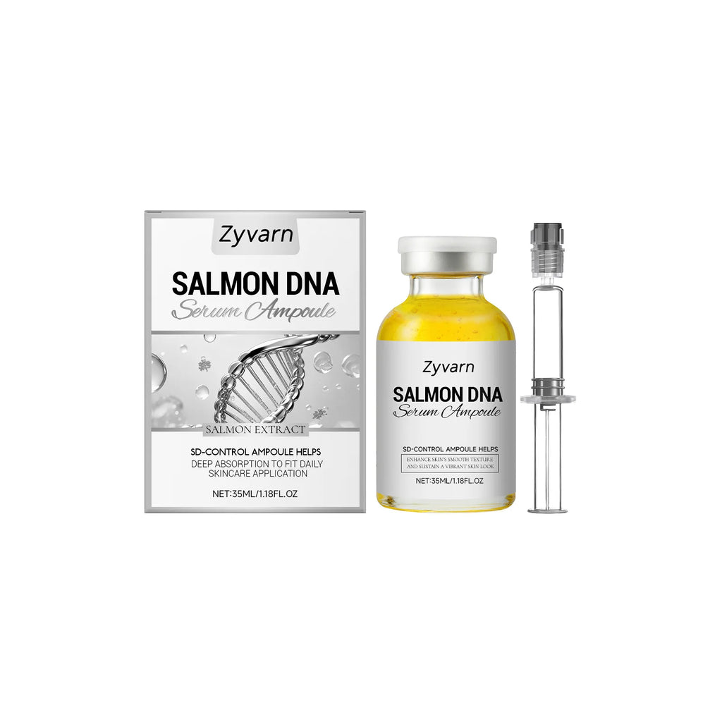 Ampoule Serum Set – Stem Cell Anti-Aging & Salmon DNA Hydrating & Brightening Facial Essence Smooth Wrinkles & Enhance Firmness